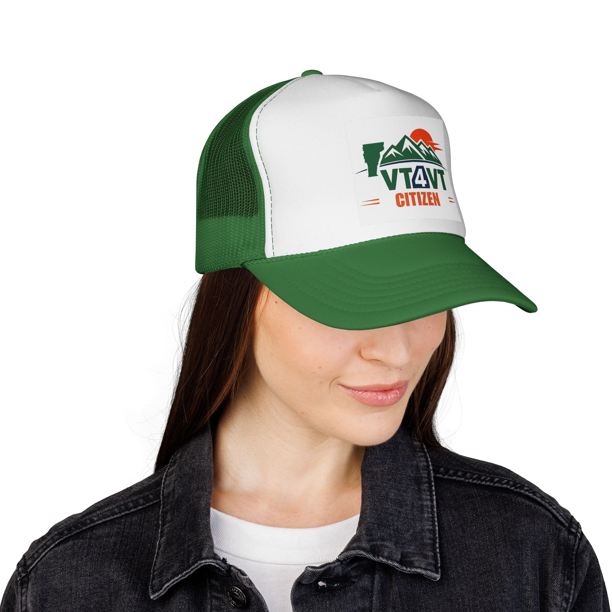 VT4VT CITIZEN Trucker Cap — "Vermont's Future Worth Protecting — DAMN RIGHT"