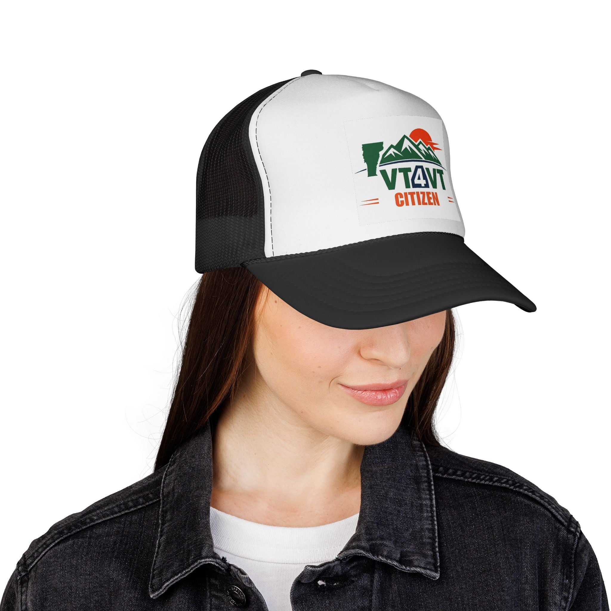 VT4VT CITIZEN Trucker Cap — "Vermont's Future Worth Protecting — DAMN RIGHT"