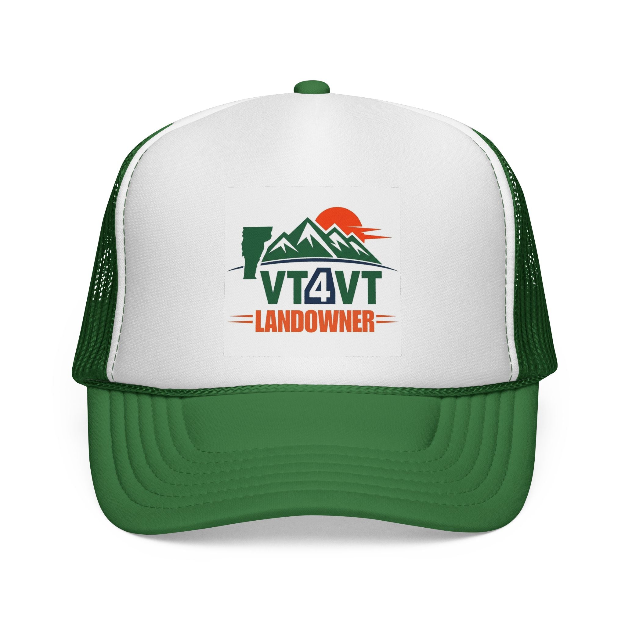 VT4VT LANDOWNER Trucker Cap — "Vermont's Future Worth Protecting — DAMN RIGHT"