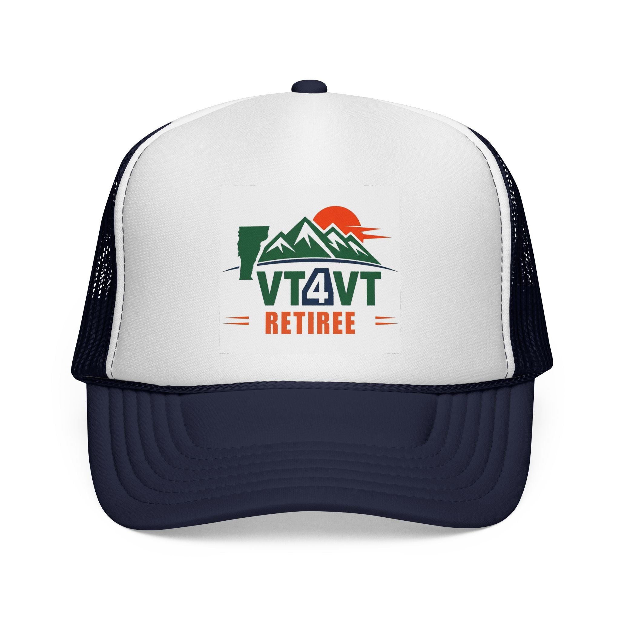 VT4VT RETIREE Trucker Cap — "Vermont's Future Worth Protecting — DAMN RIGHT"