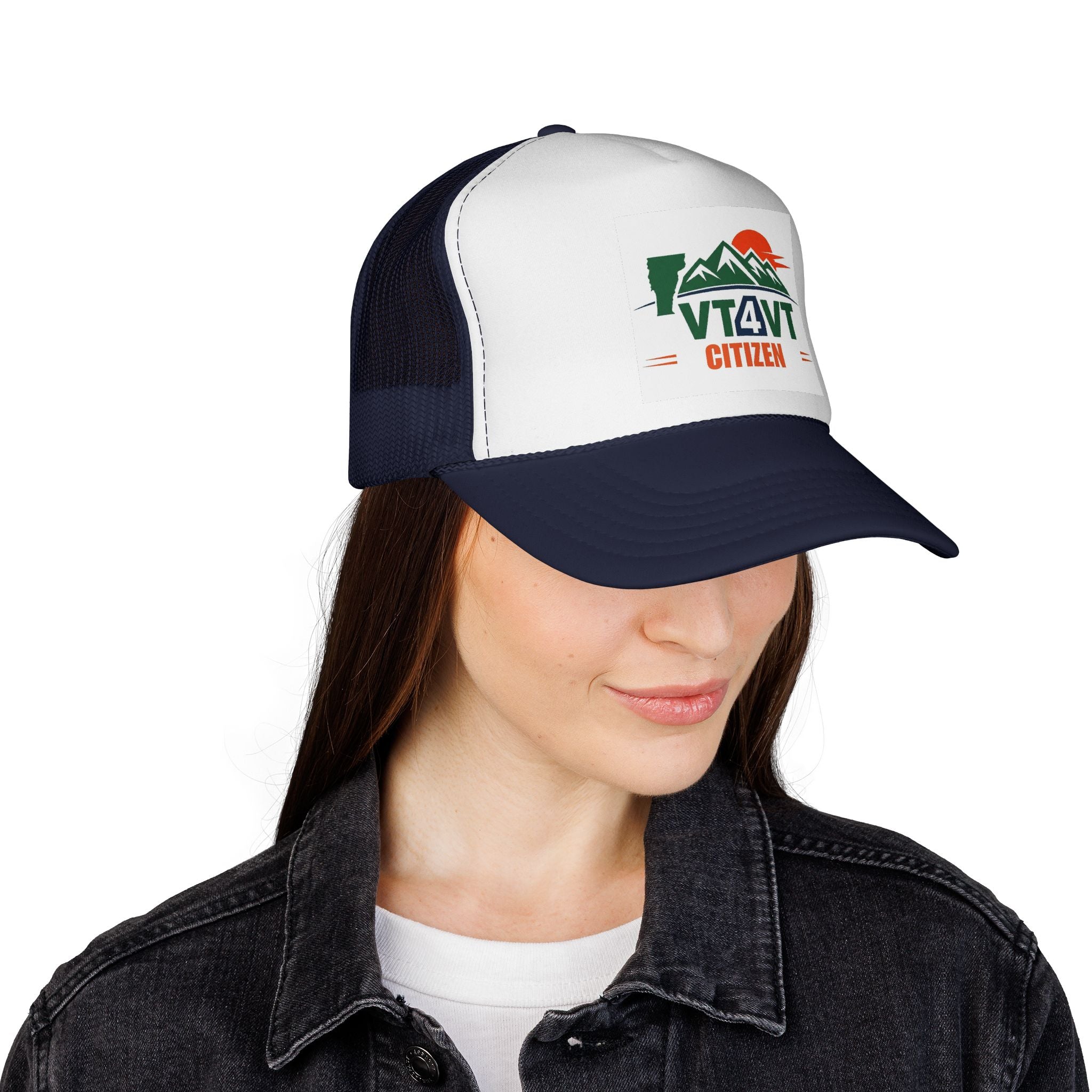 VT4VT CITIZEN Trucker Cap — "Vermont's Future Worth Protecting — DAMN RIGHT"