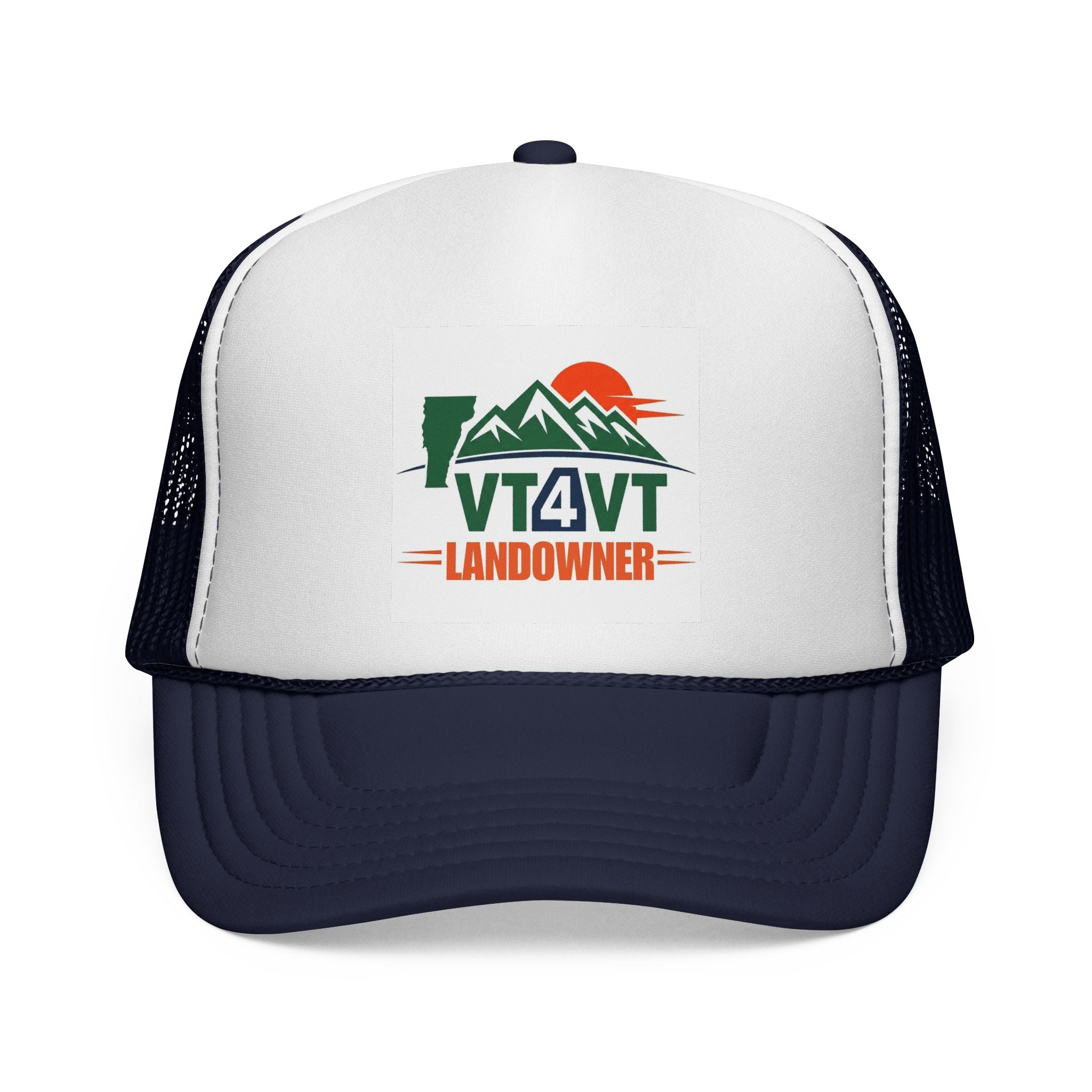 VT4VT LANDOWNER Trucker Cap — "Vermont's Future Worth Protecting — DAMN RIGHT"