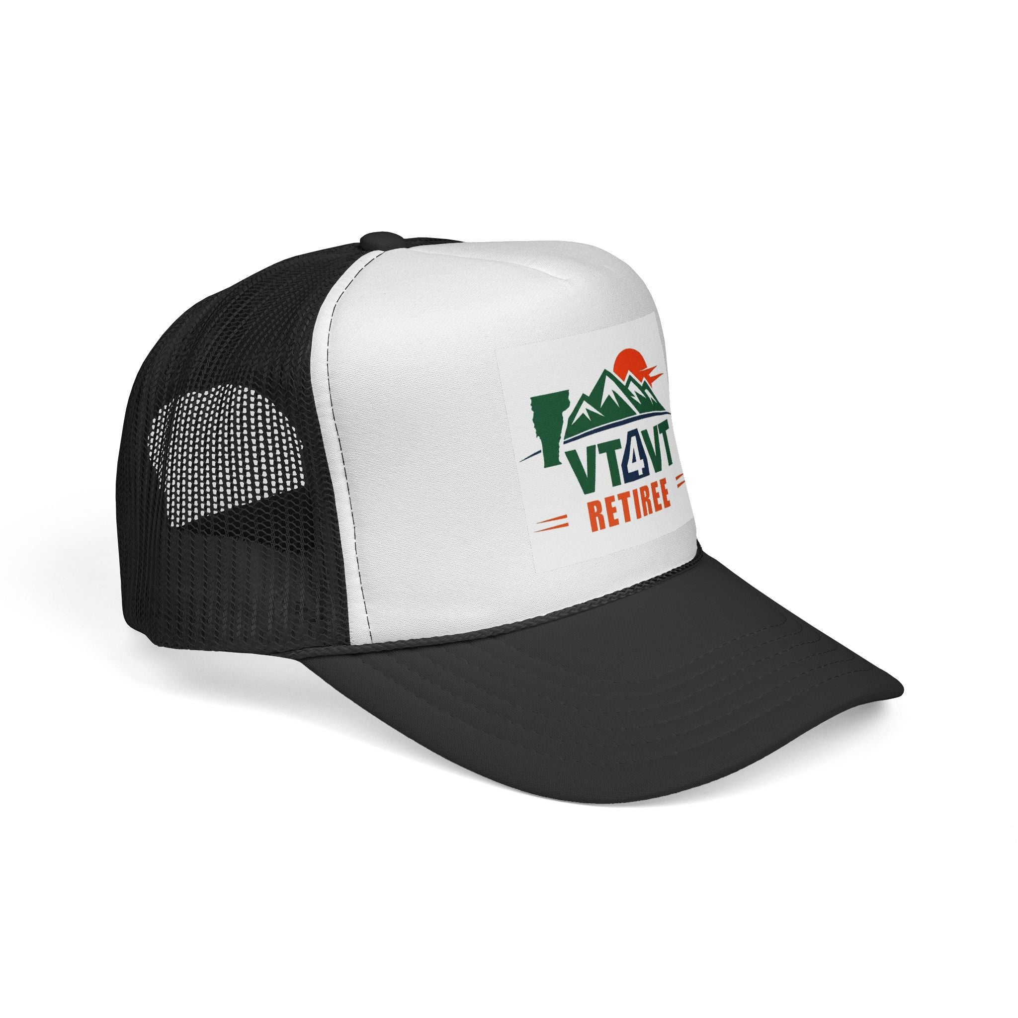 VT4VT RETIREE Trucker Cap — "Vermont's Future Worth Protecting — DAMN RIGHT"