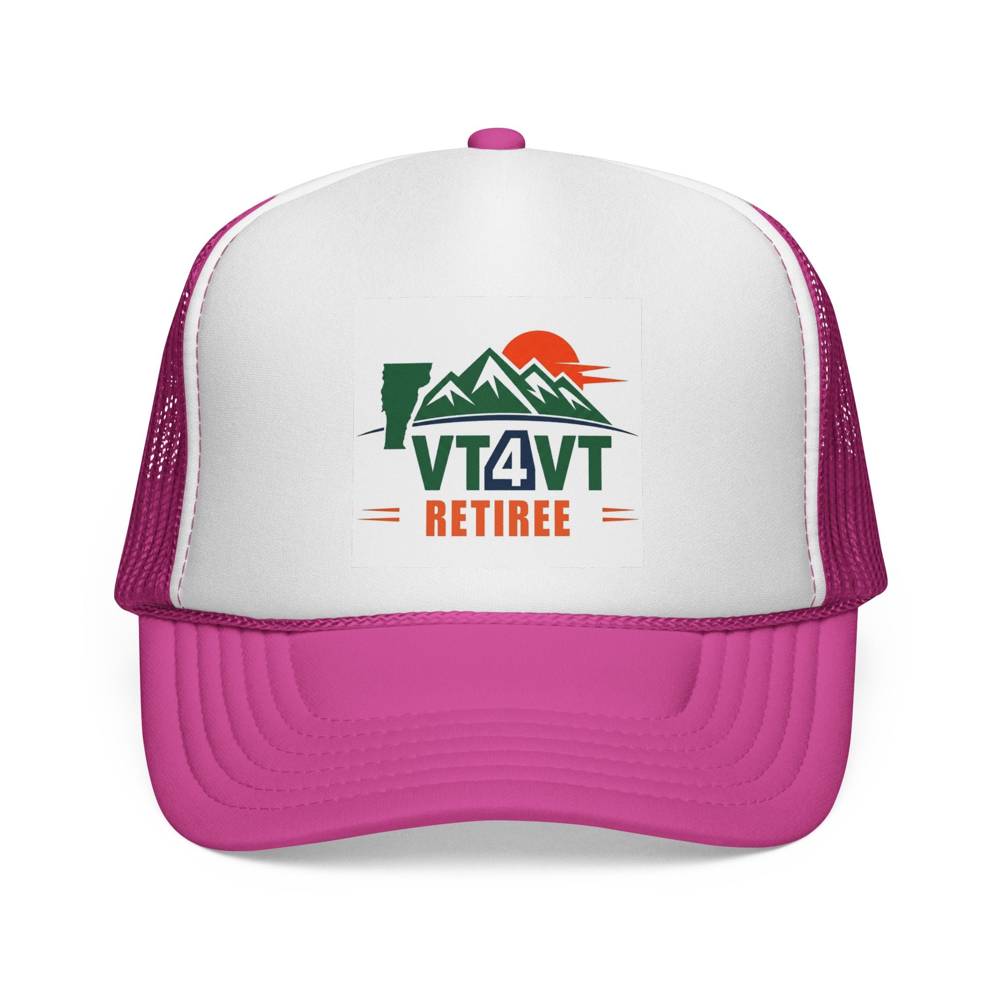 VT4VT RETIREE Trucker Cap — "Vermont's Future Worth Protecting — DAMN RIGHT"