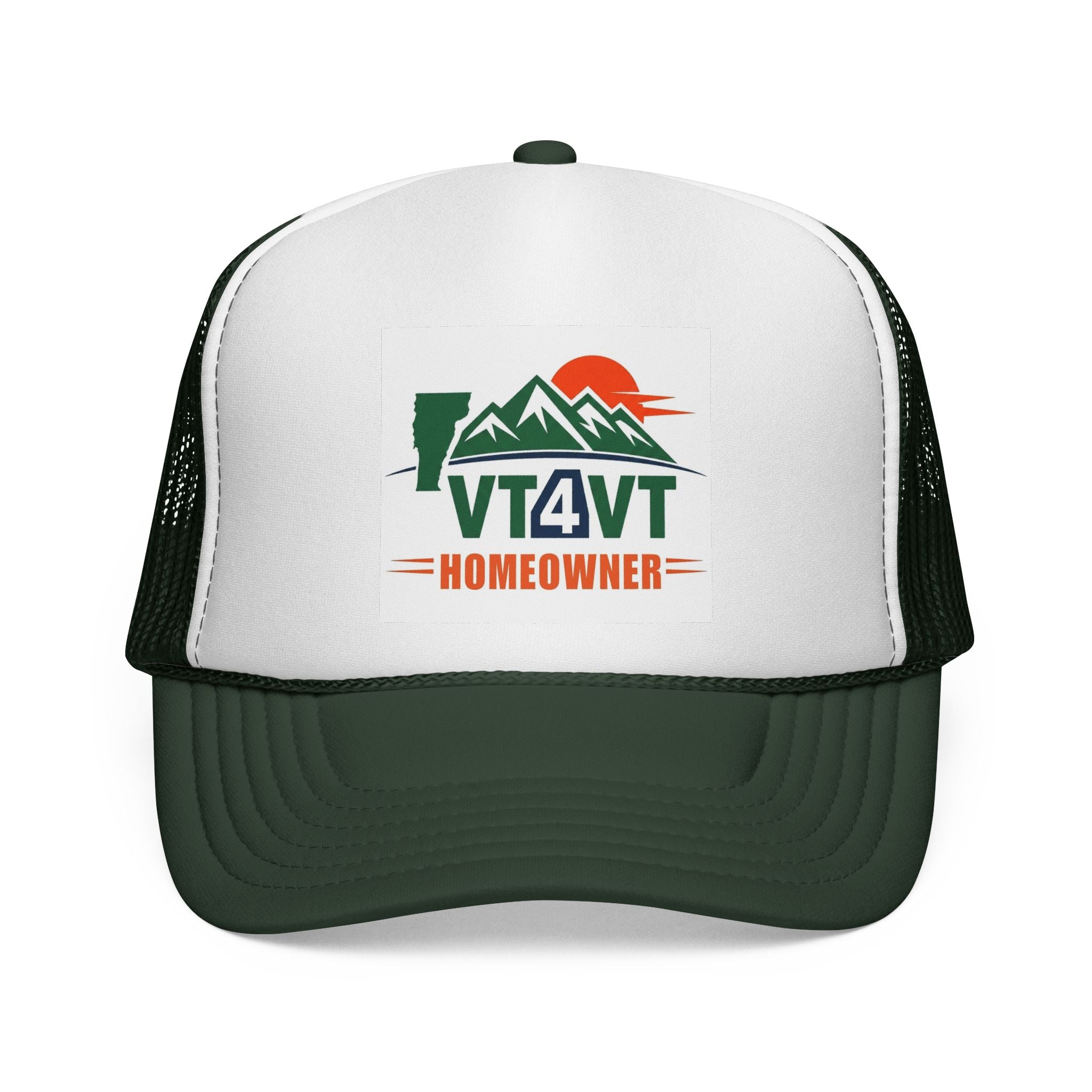 VT4VT HOMEOWNER Trucker Cap — "Vermont's Future Worth Protecting — DAMN RIGHT"