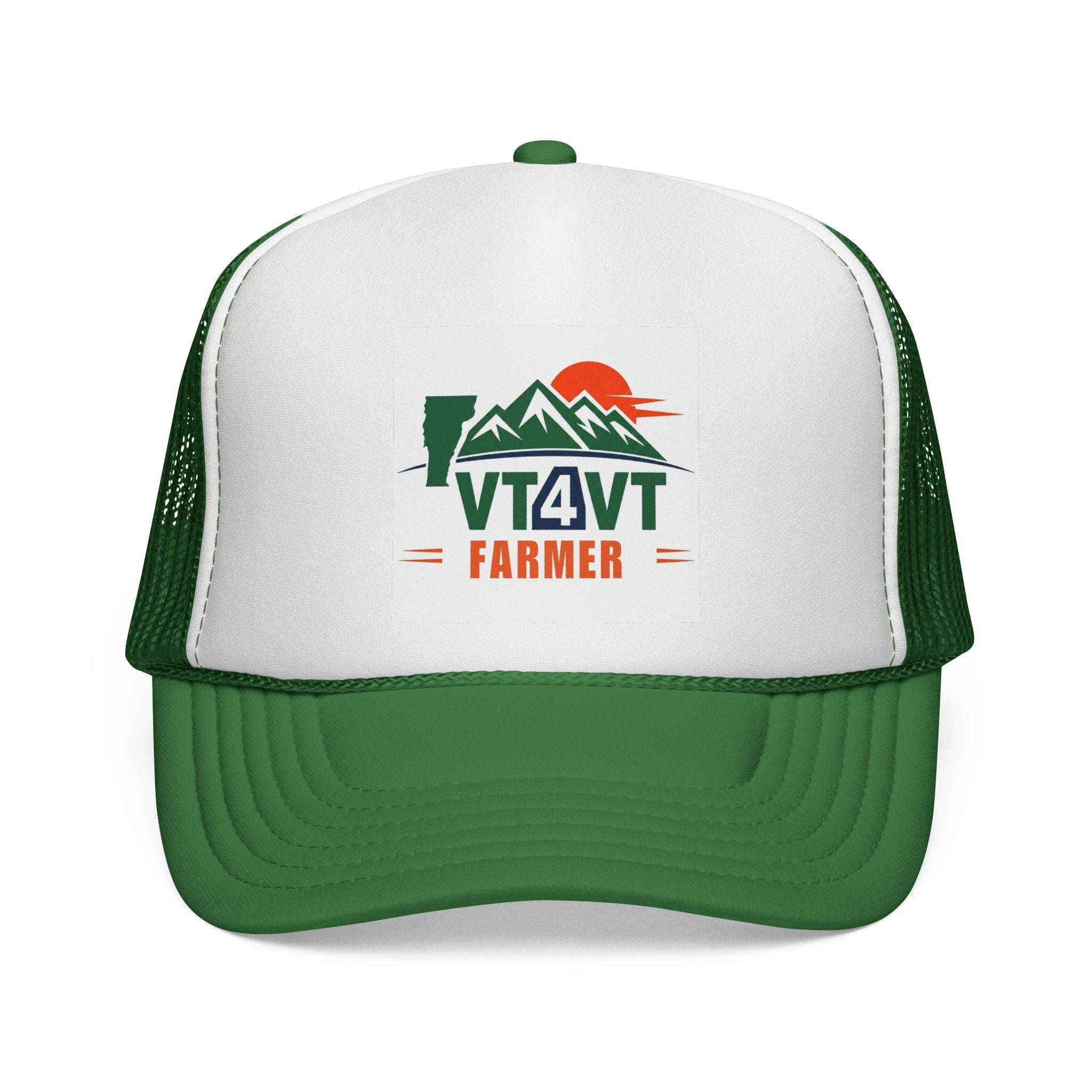 VT4VT FARMER Trucker Cap — "Vermont's Future Worth Protecting — DAMN RIGHT"