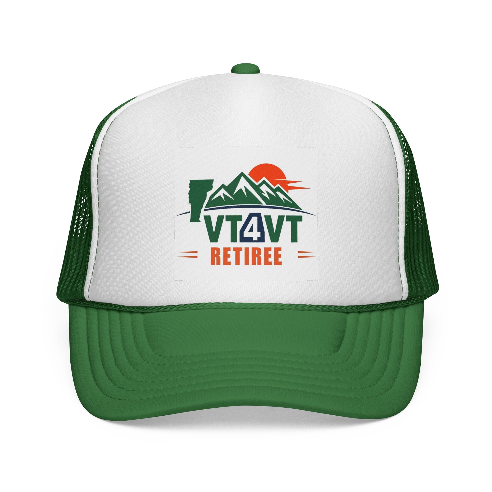 VT4VT RETIREE Trucker Cap — "Vermont's Future Worth Protecting — DAMN RIGHT"