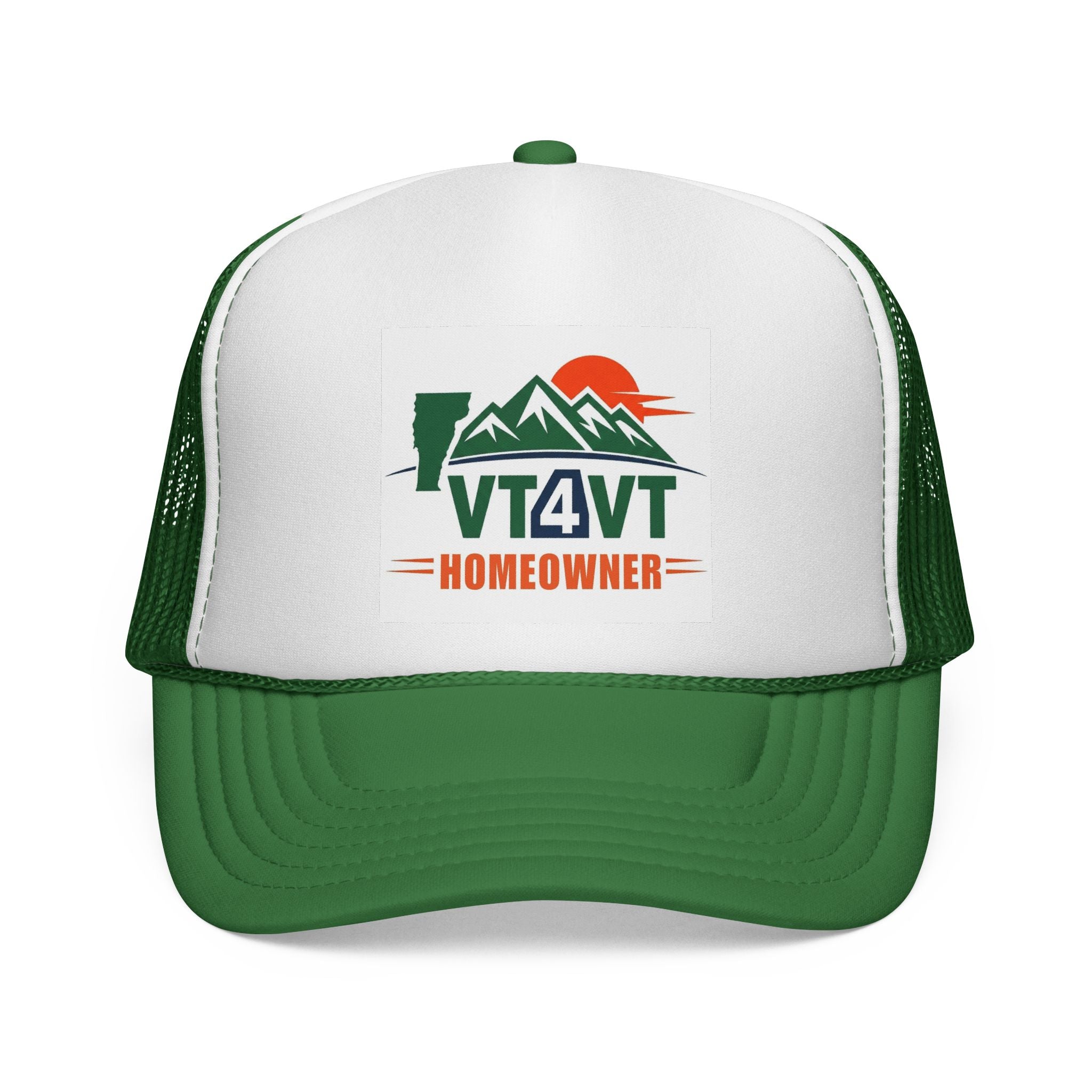 VT4VT HOMEOWNER Trucker Cap — "Vermont's Future Worth Protecting — DAMN RIGHT"