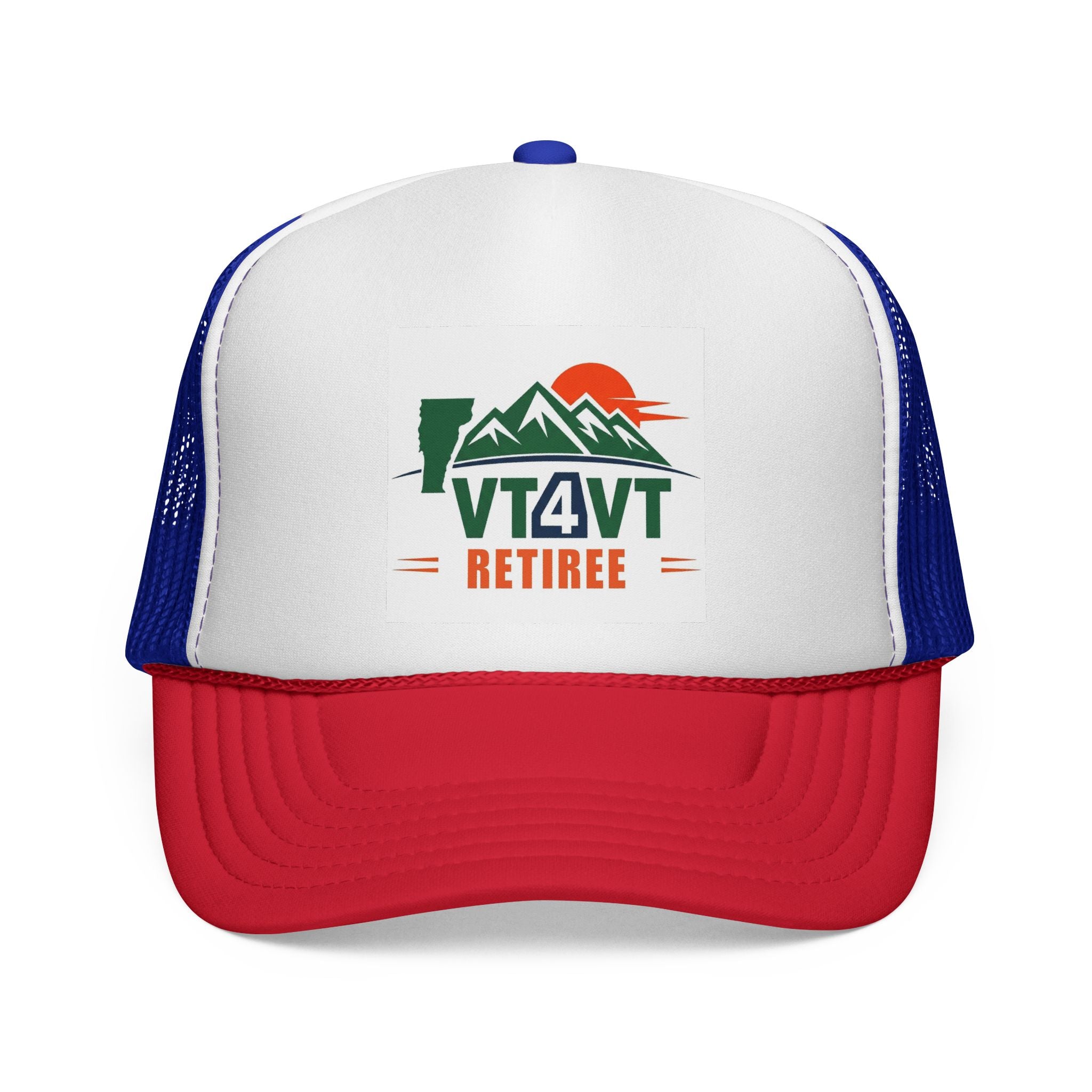 VT4VT RETIREE Trucker Cap — "Vermont's Future Worth Protecting — DAMN RIGHT"