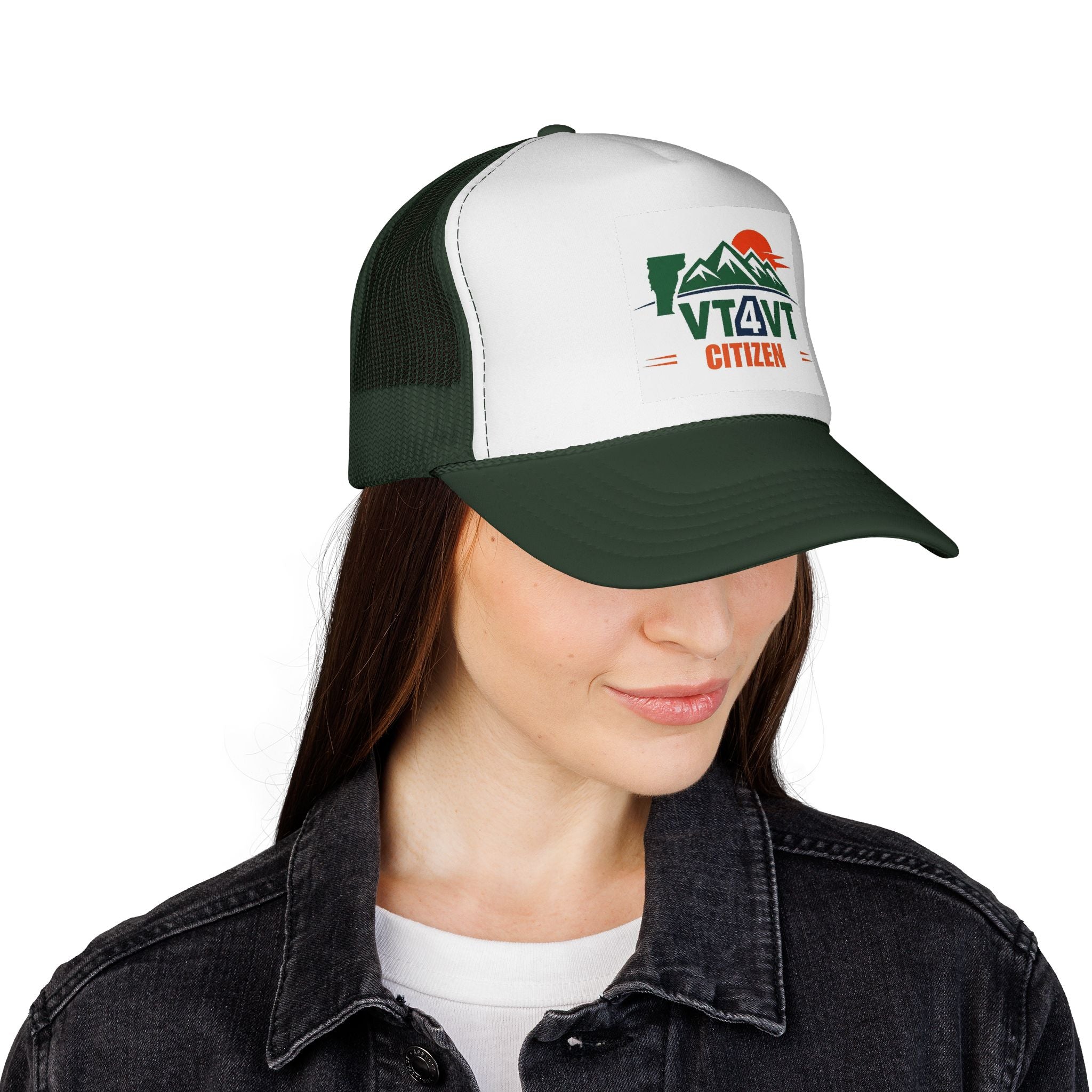 VT4VT CITIZEN Trucker Cap — "Vermont's Future Worth Protecting — DAMN RIGHT"