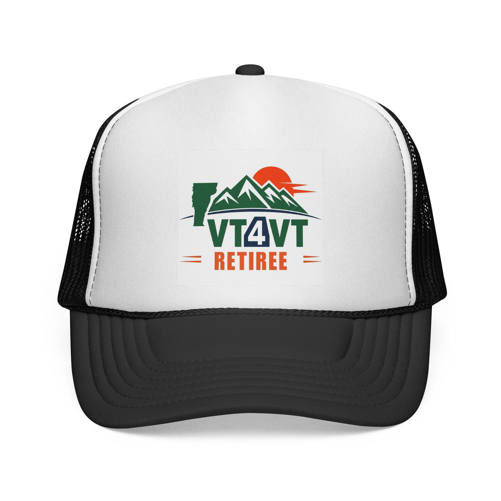 VT4VT RETIREE Trucker Cap — "Vermont's Future Worth Protecting — DAMN RIGHT"