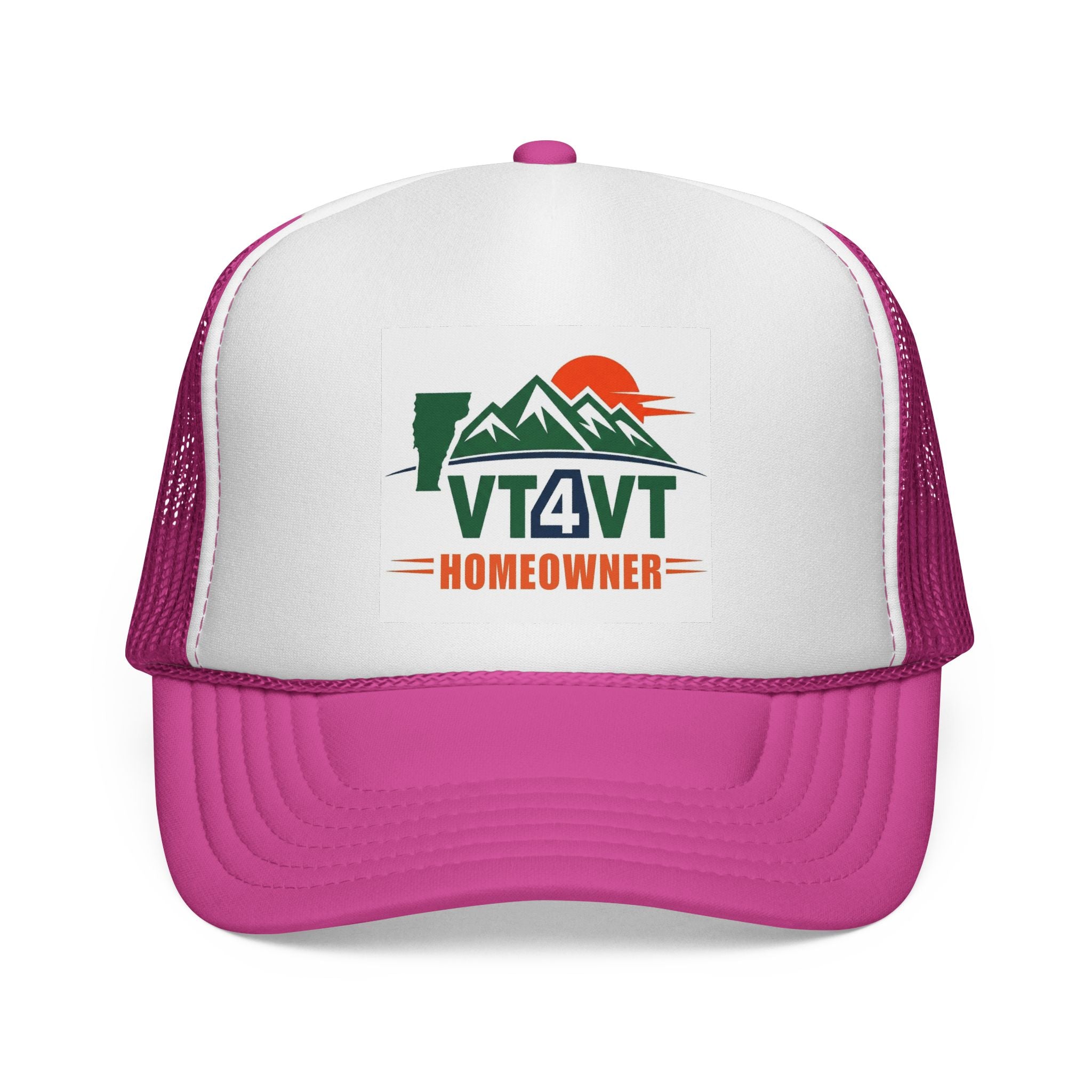 VT4VT HOMEOWNER Trucker Cap — "Vermont's Future Worth Protecting — DAMN RIGHT"