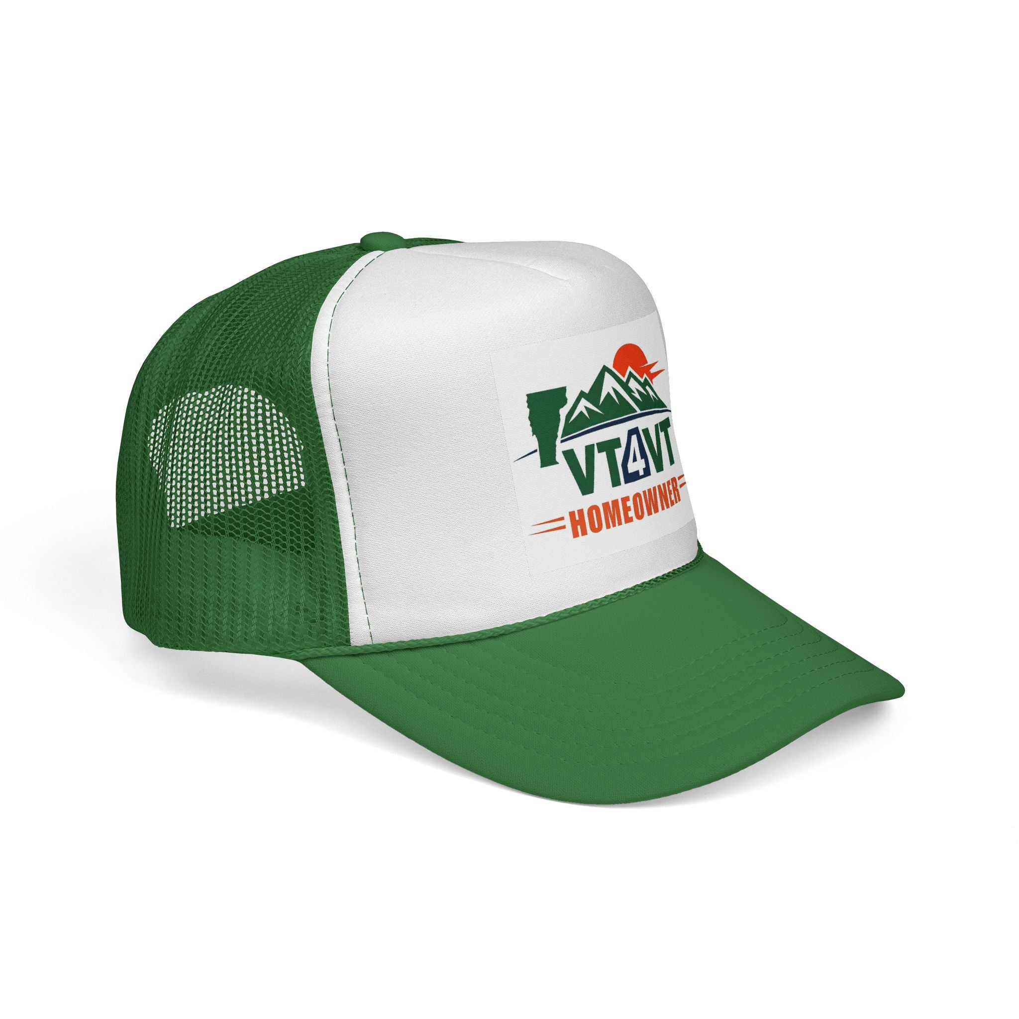 VT4VT HOMEOWNER Trucker Cap — "Vermont's Future Worth Protecting — DAMN RIGHT"