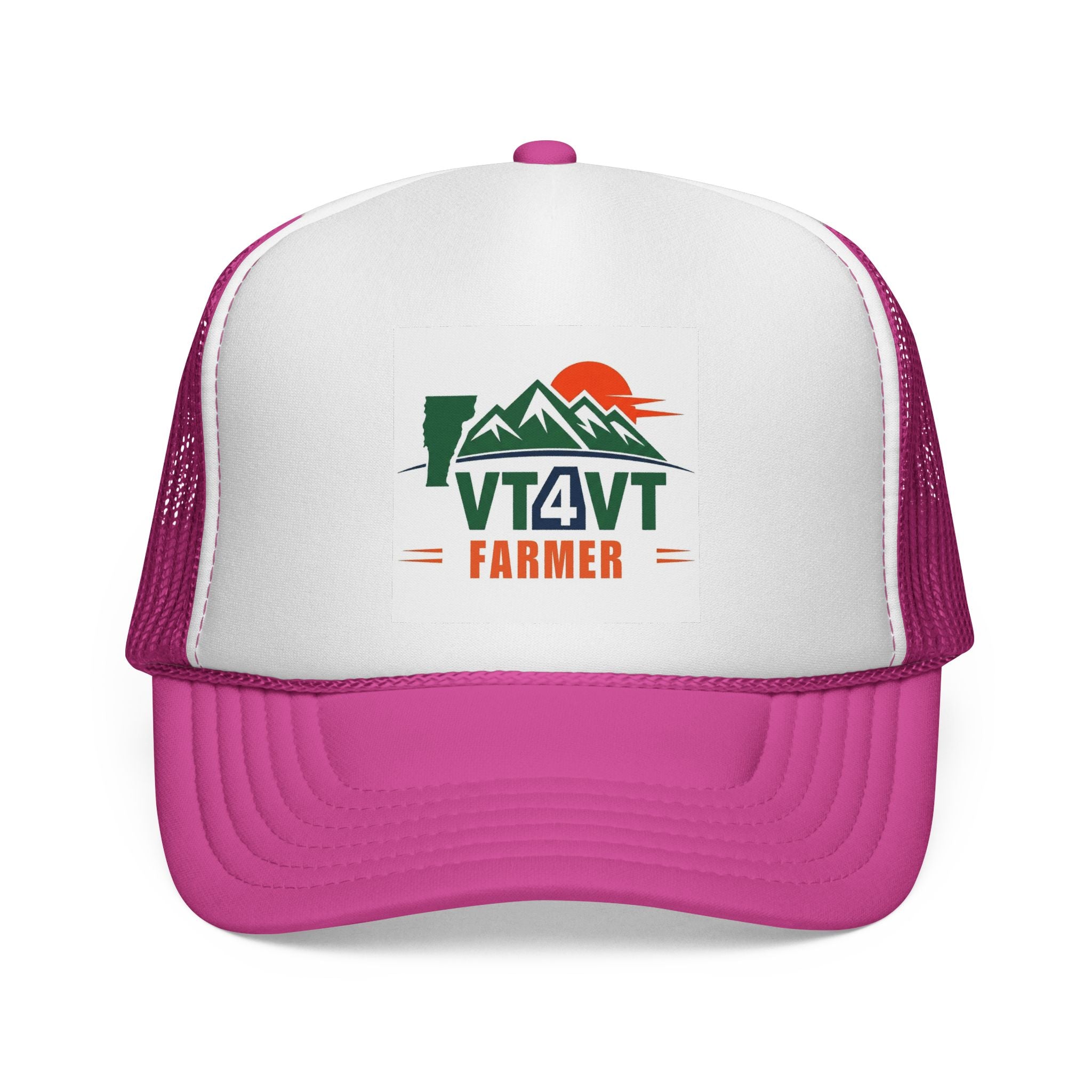 VT4VT FARMER Trucker Cap — "Vermont's Future Worth Protecting — DAMN RIGHT"