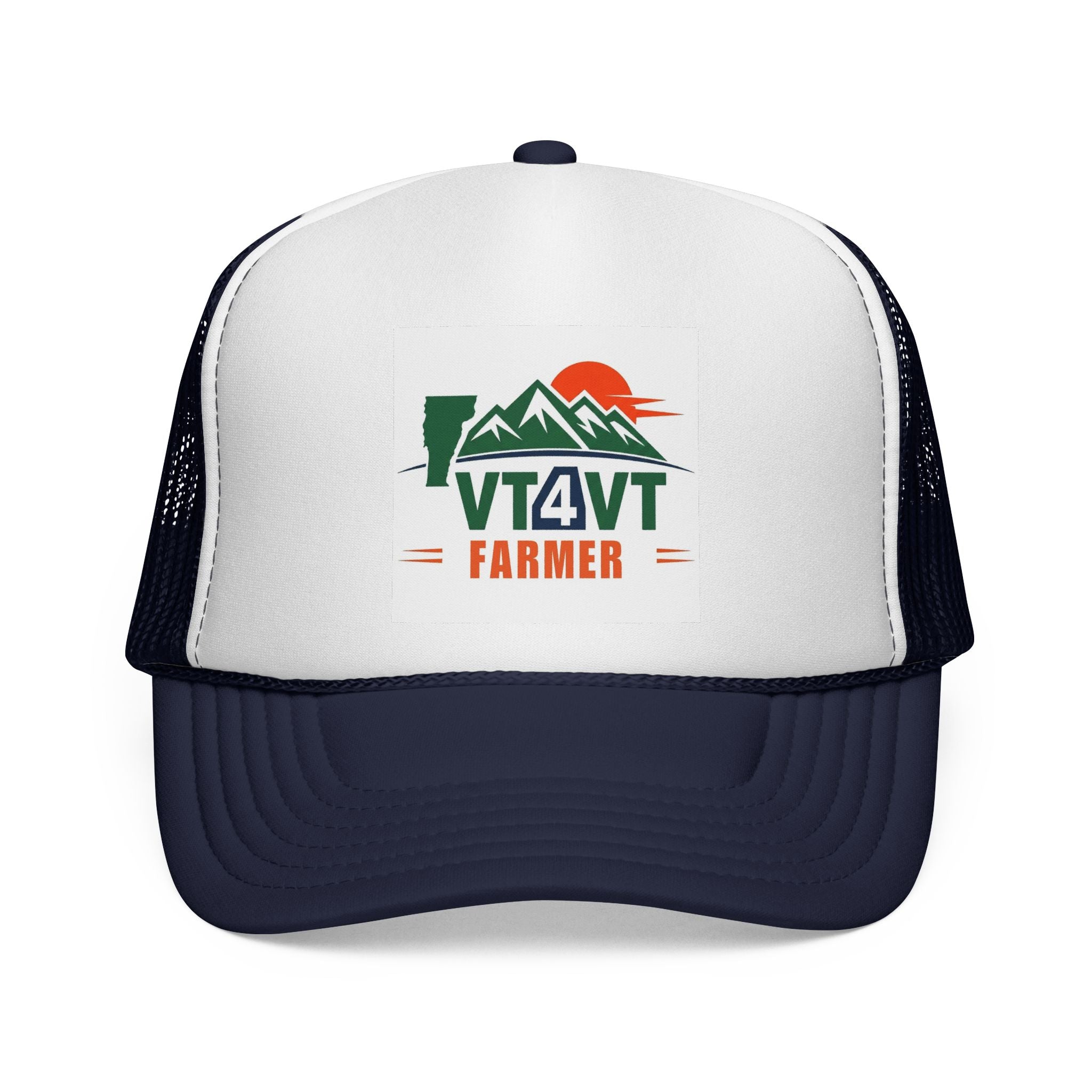 VT4VT FARMER Trucker Cap — "Vermont's Future Worth Protecting — DAMN RIGHT"