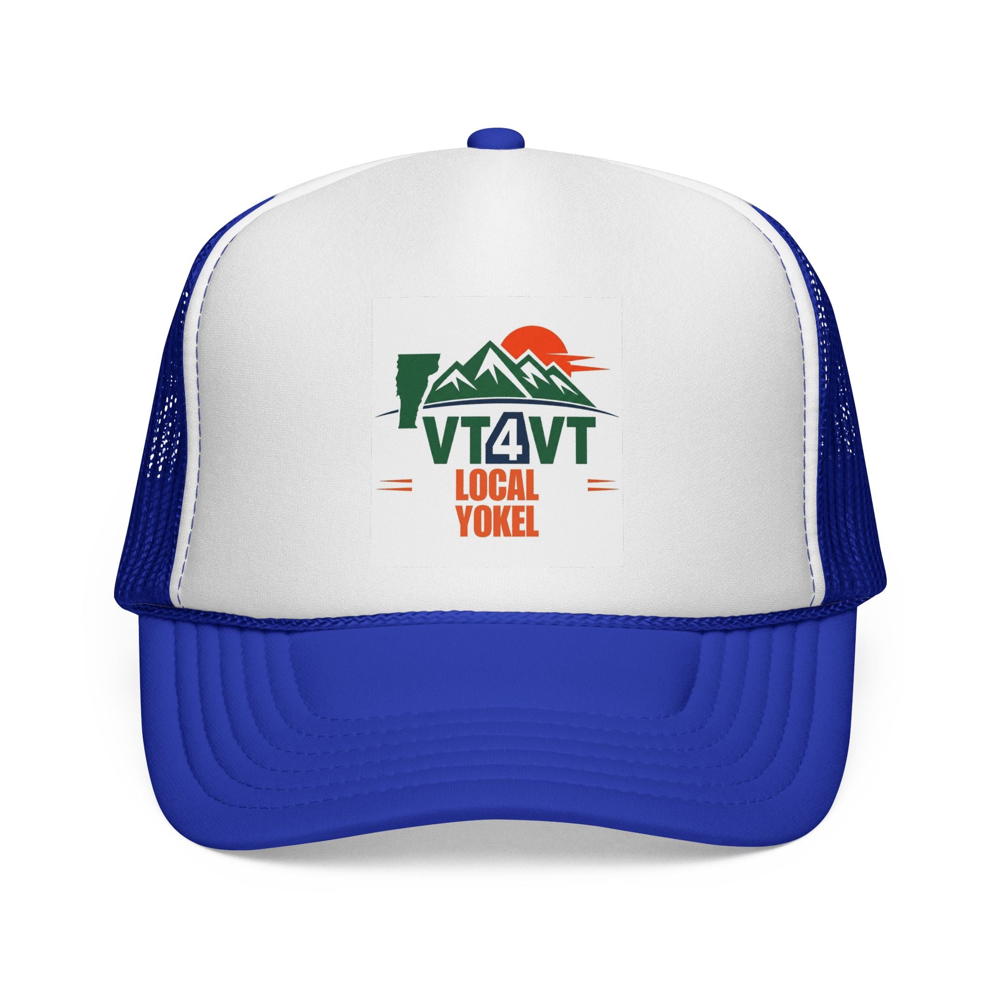 VT4VT LOCAL YOKEL Trucker Cap — "Vermont's Future Worth Protecting — DAMN RIGHT"
