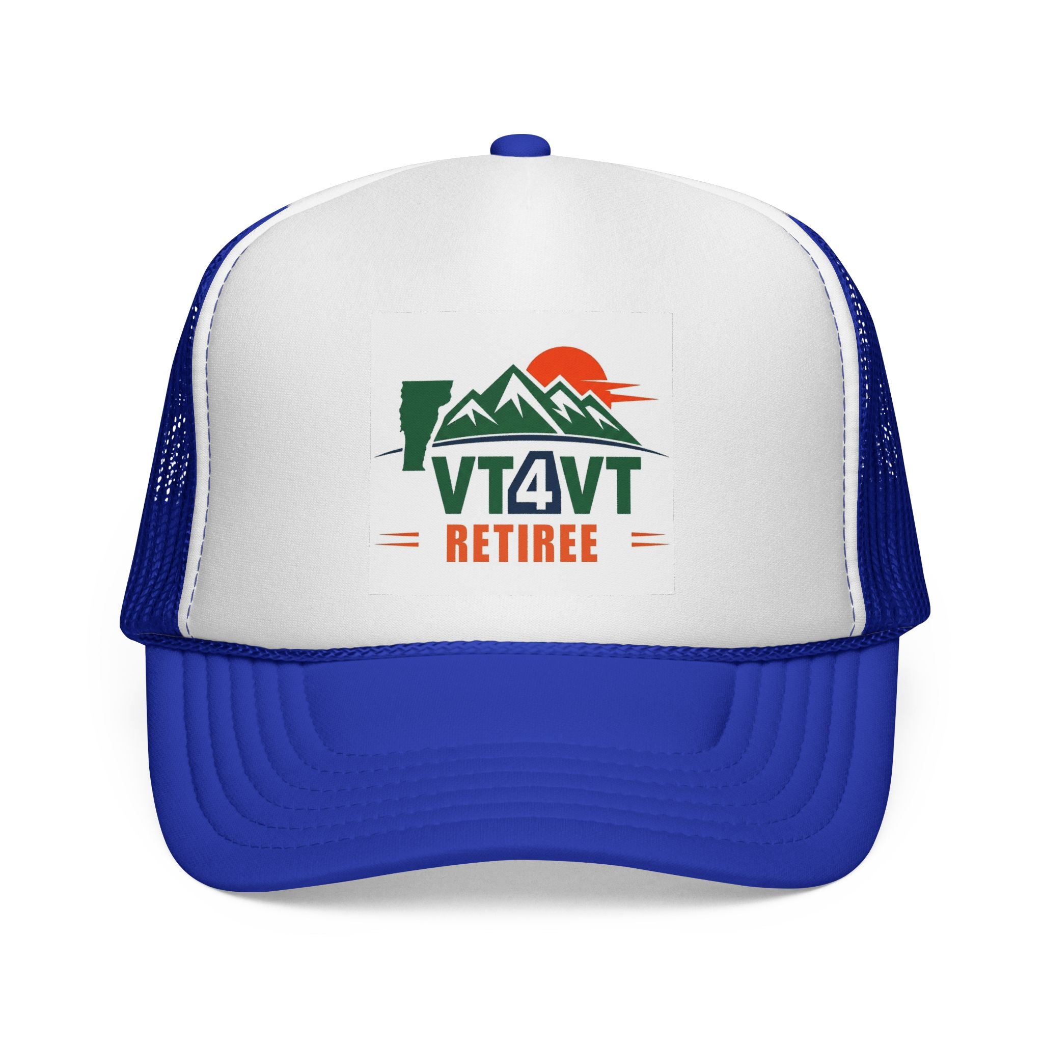 VT4VT RETIREE Trucker Cap — "Vermont's Future Worth Protecting — DAMN RIGHT"
