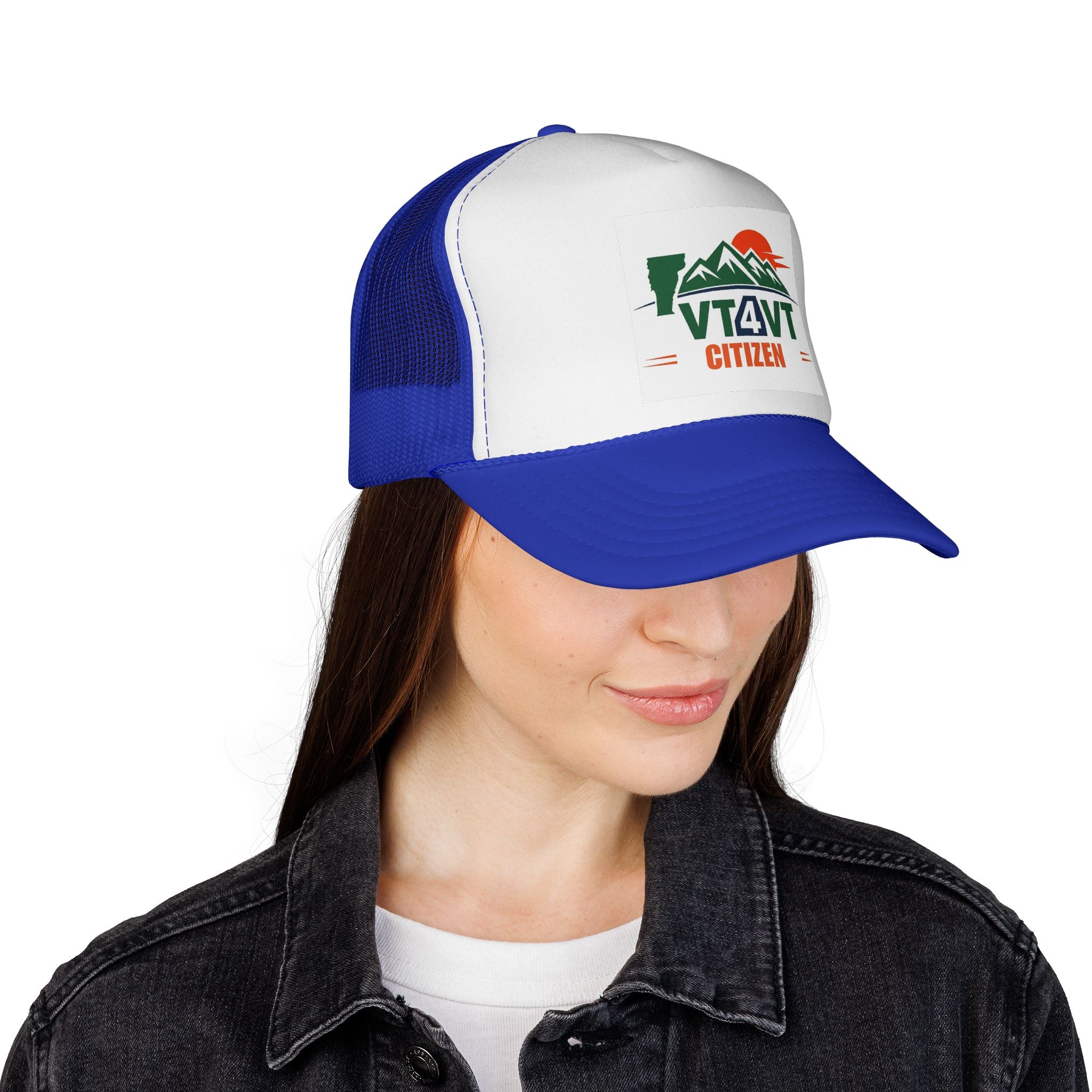 VT4VT CITIZEN Trucker Cap — "Vermont's Future Worth Protecting — DAMN RIGHT"