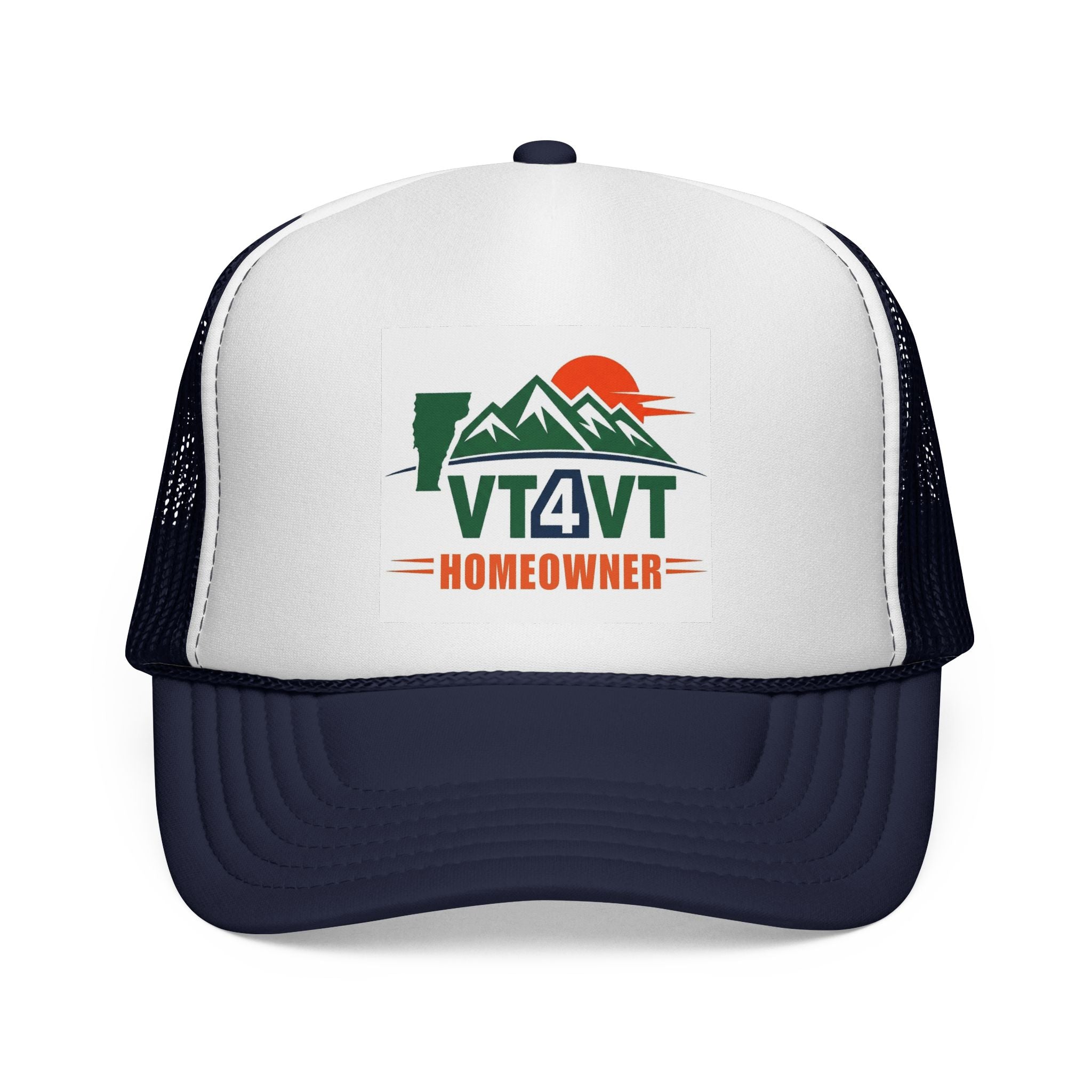 VT4VT HOMEOWNER Trucker Cap — "Vermont's Future Worth Protecting — DAMN RIGHT"