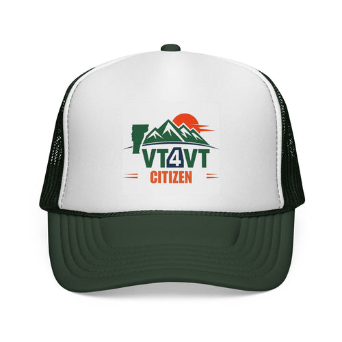 VT4VT CITIZEN Trucker Cap — "Vermont's Future Worth Protecting — DAMN RIGHT"