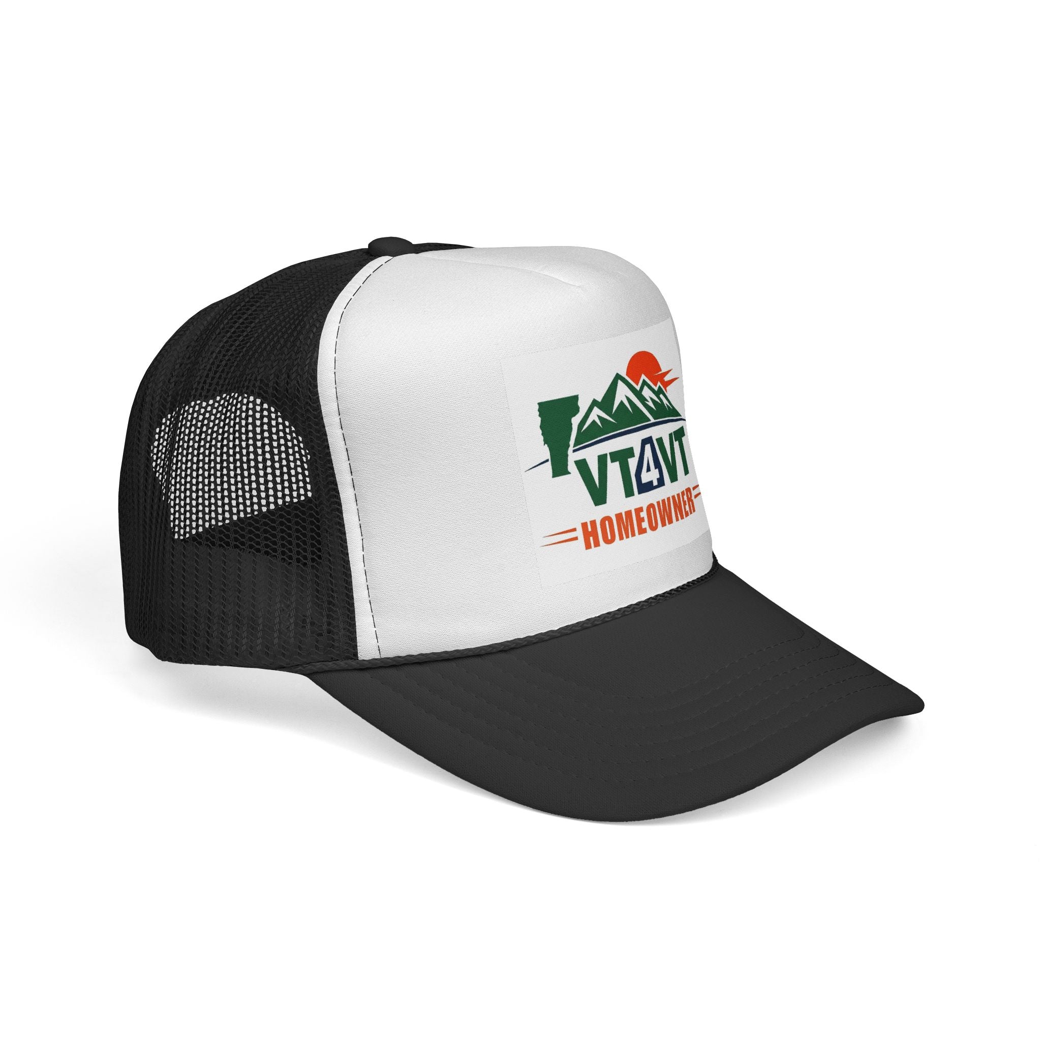 VT4VT HOMEOWNER Trucker Cap — "Vermont's Future Worth Protecting — DAMN RIGHT"