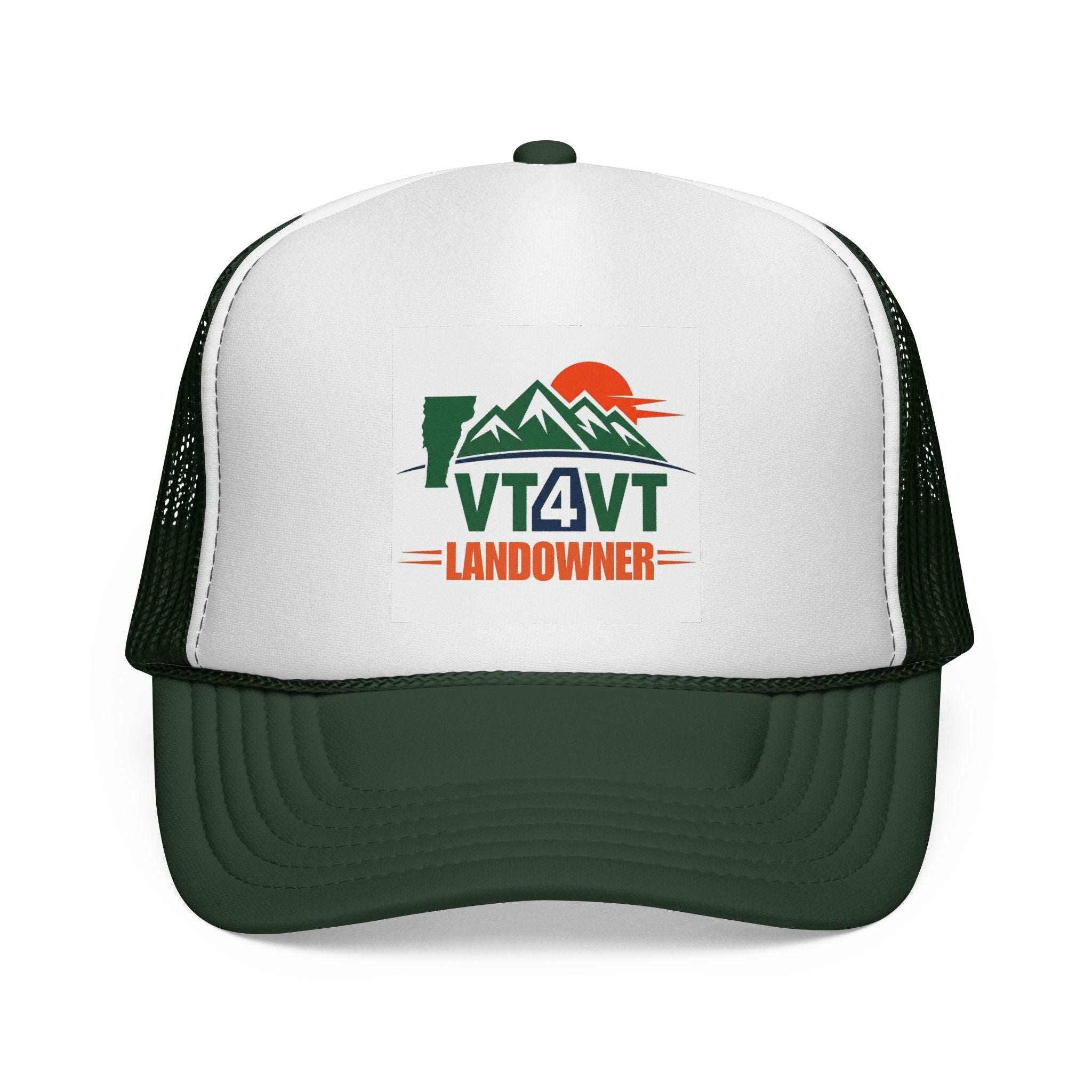 VT4VT LANDOWNER Trucker Cap — "Vermont's Future Worth Protecting — DAMN RIGHT"