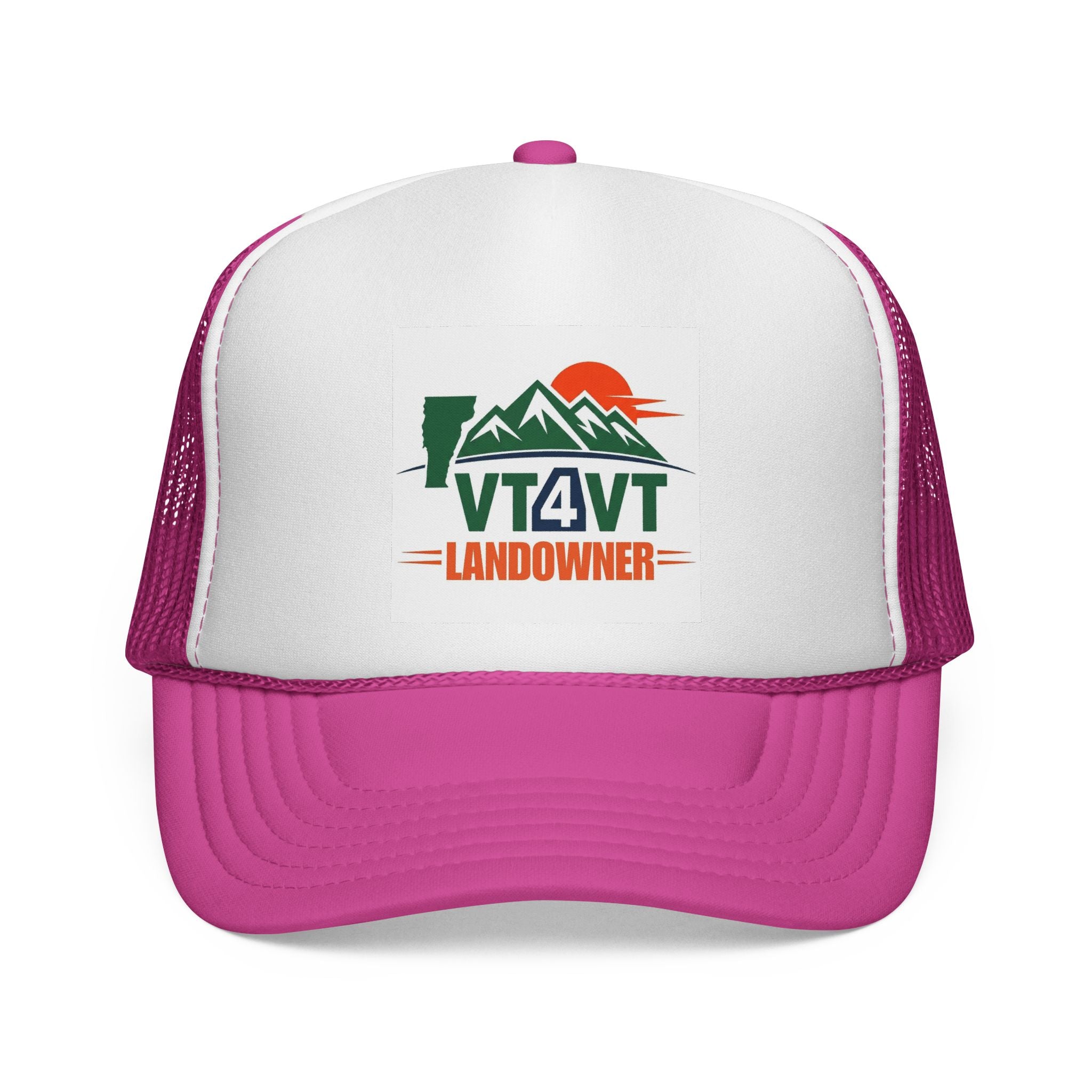 VT4VT LANDOWNER Trucker Cap — "Vermont's Future Worth Protecting — DAMN RIGHT"